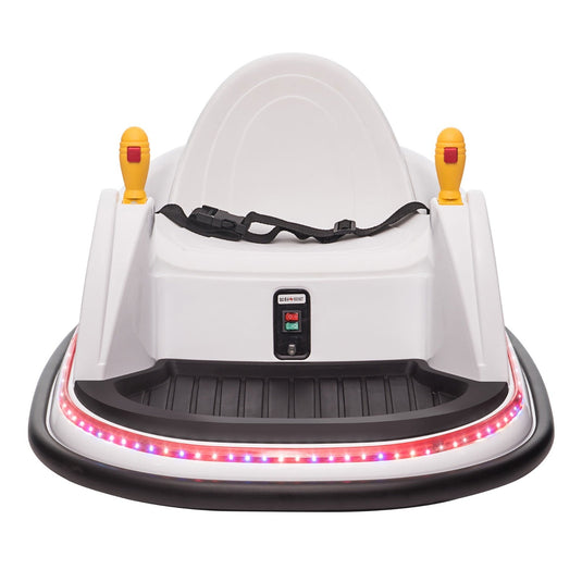 6V Kids Ride-On Bumper Car with Remote Control, 360° Spin and Flashing Lights for Toddlers