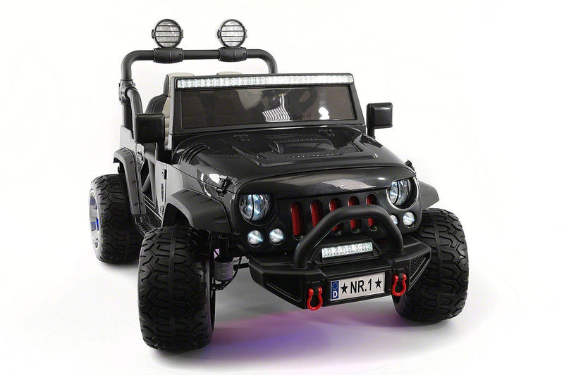 Load image into Gallery viewer, 24V DUAL SEAT CHILDREN&#39;S RIDE-ON VEHICLE JEEP CAR TOY WITH 2 HIGH-PERFORMANCE ENGINES, PNEUMATIC WHEELS, MUSIC PLAYER + REMOTE CONTROL
