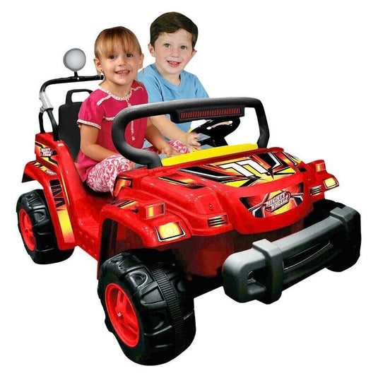 Kid Motorz 12V Mighty Wheelz 4x4 Electric Ride-On Car with Two Forward and Reverse Speed Options