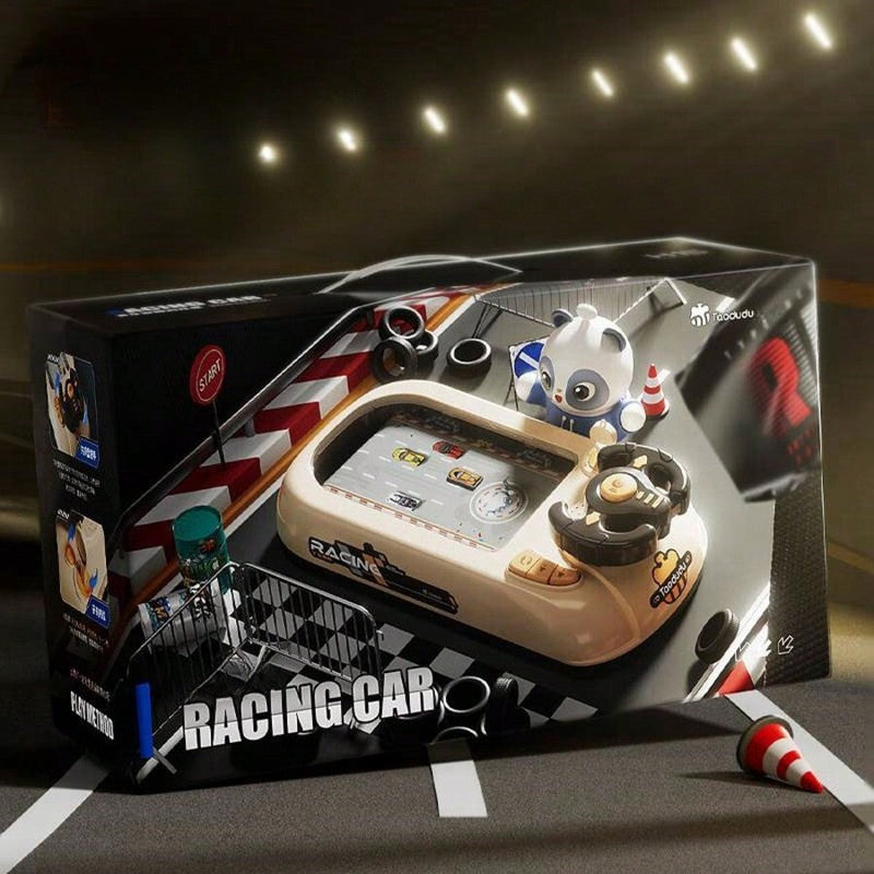 Load image into Gallery viewer, Racing Adventure Musical Steering Wheel Toy Car for Kids Driving Game

