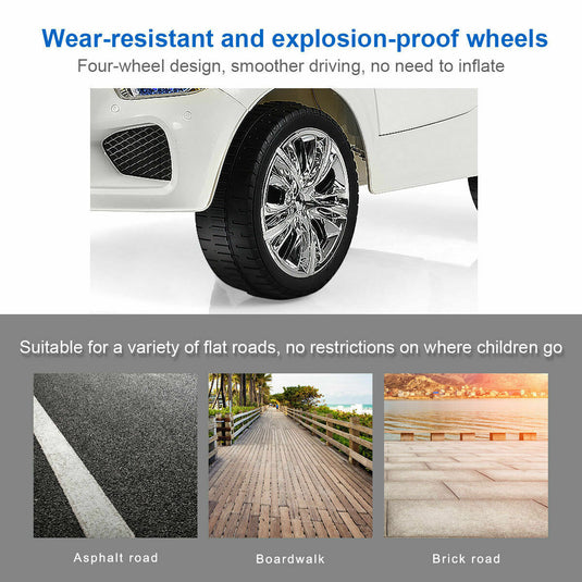 6V Kids Ride On Car with RC Remote Control, Battery Powered and LED Lights - Perfect Gift for Outdoor Fun