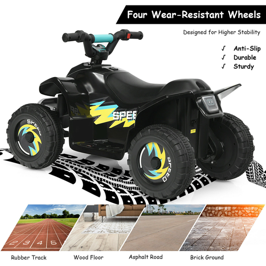 ATV Eléctrica para Niños Pequeños de 6V con Reversa - Regalo Ideal para Niños