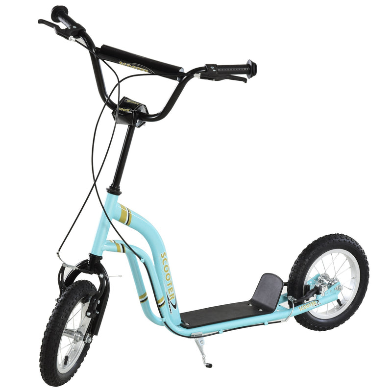 Load image into Gallery viewer, Youth Scooter with Dual Front and Rear Caliper Brakes and 12-Inch Inflatable Front Wheel

