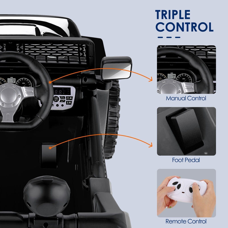 Load image into Gallery viewer, Electric Kids Ride-On Jeep Car with 12V/24V Power Wheels, Music, and Remote Control
