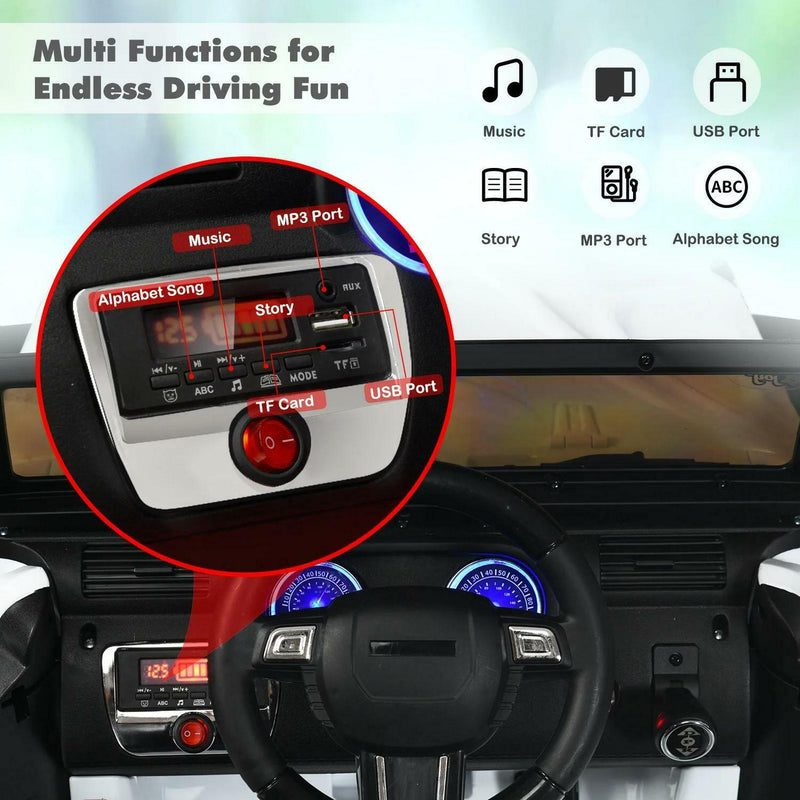 Load image into Gallery viewer, 2-Seater Battery-Powered Jeep Car for Kids with Parental Remote Control - White
