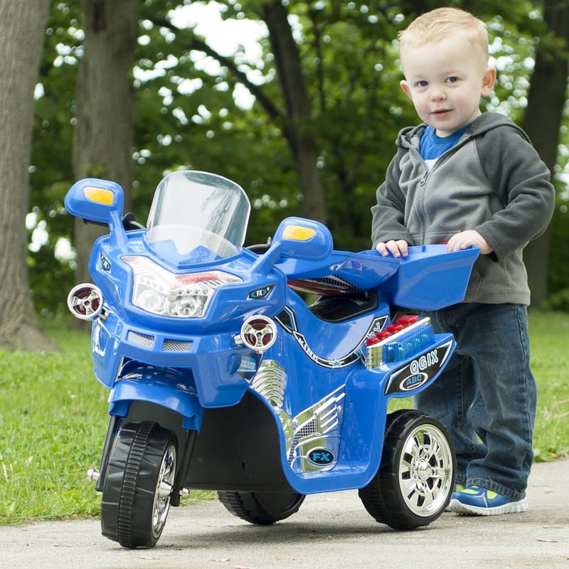 Load image into Gallery viewer, Battery-Powered 3-Wheel Ride-On Motorcycle Trike for Kids
