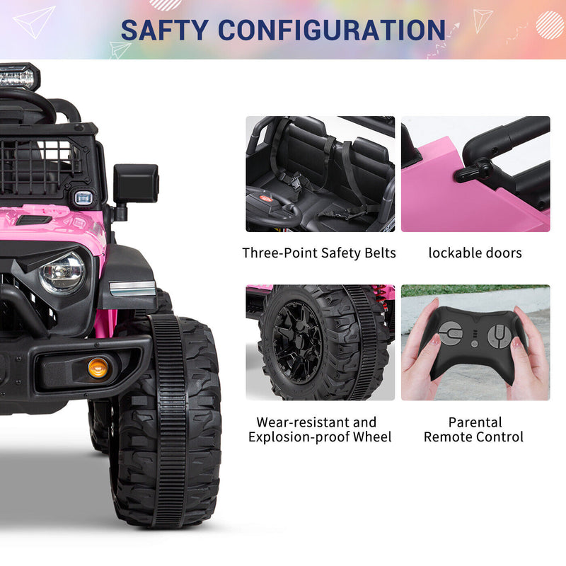 Load image into Gallery viewer, Kimbosmart 24V 4WD Children&#39;s Electric Ride-On Truck with Remote Control and Battery Level Alert
