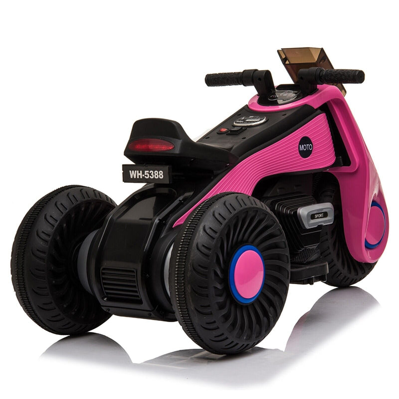 Load image into Gallery viewer, Fun and Stylish Pink Electric Motorcycle for Kids with USB Music - Perfect Birthday Gift for Girls!
