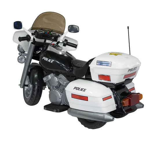 Kids Electric Police Motorbike Ride-On Toy for Boys and Girls - 12v Motorized Motorcycle Car