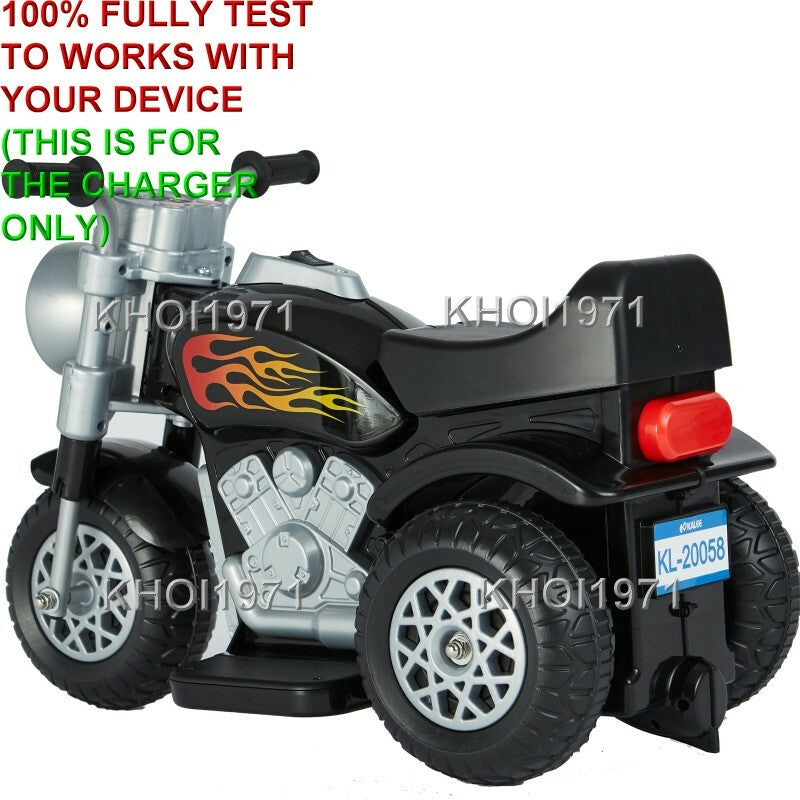 Load image into Gallery viewer, AC Wall Charger Adapter for 6V Battery 3-Wheel Ride-On Motorcycle Toy in Blue and Red
