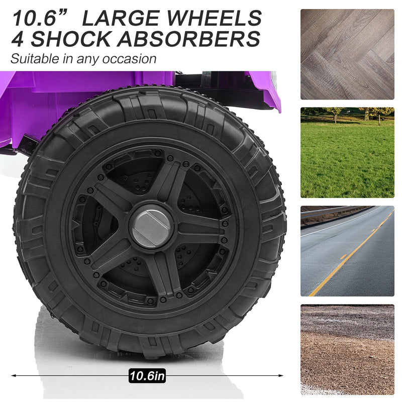 Load image into Gallery viewer, 12V Kids Ride-On Truck with Remote Control, Power Wheels, and LED Lights
