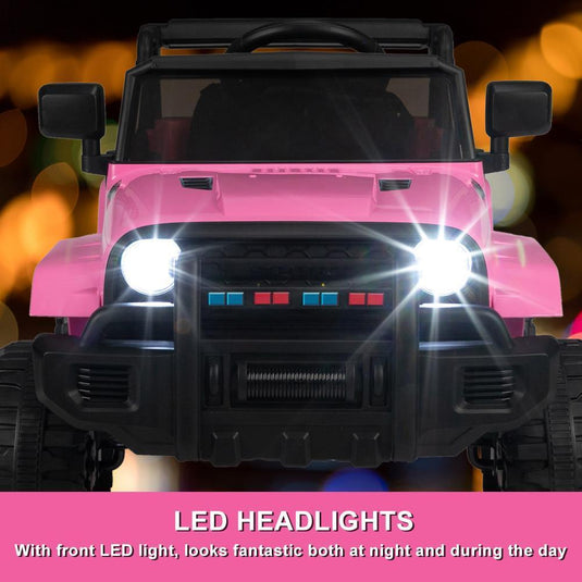 12V Pink Ride On Car Truck for Girls with 3 Speed Modes - Perfect Gift for Kids