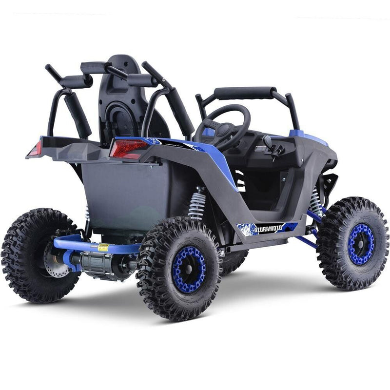 Load image into Gallery viewer, MotoTec Raider Children&#39;s UTV 48v 1200w Full Suspension Blue
