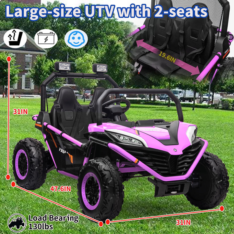 Load image into Gallery viewer, 24V Kids 2-Seater Electric Ride-On UTV Truck with 4WD and 320W Motor, Remote Control
