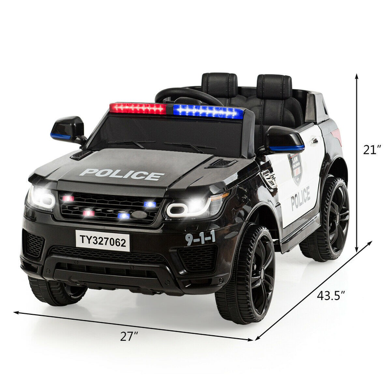Load image into Gallery viewer, Electric Bluetooth Ride On Police Car for Kids with Remote Control - 12V
