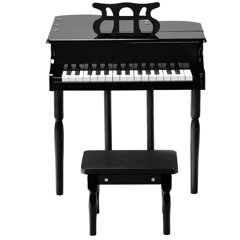 Load image into Gallery viewer, Stylish and Sturdy 30-Key Children&#39;s Grand Piano with Bench in Black
