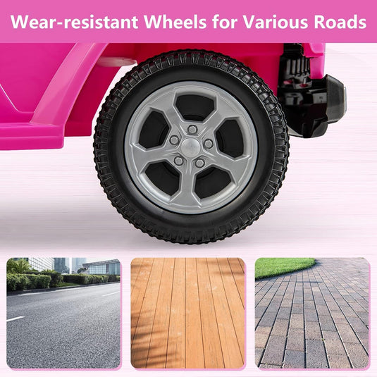 Licensed Jeep Foot-to-Floor Toddler Ride-On Push Car with Engine Sound