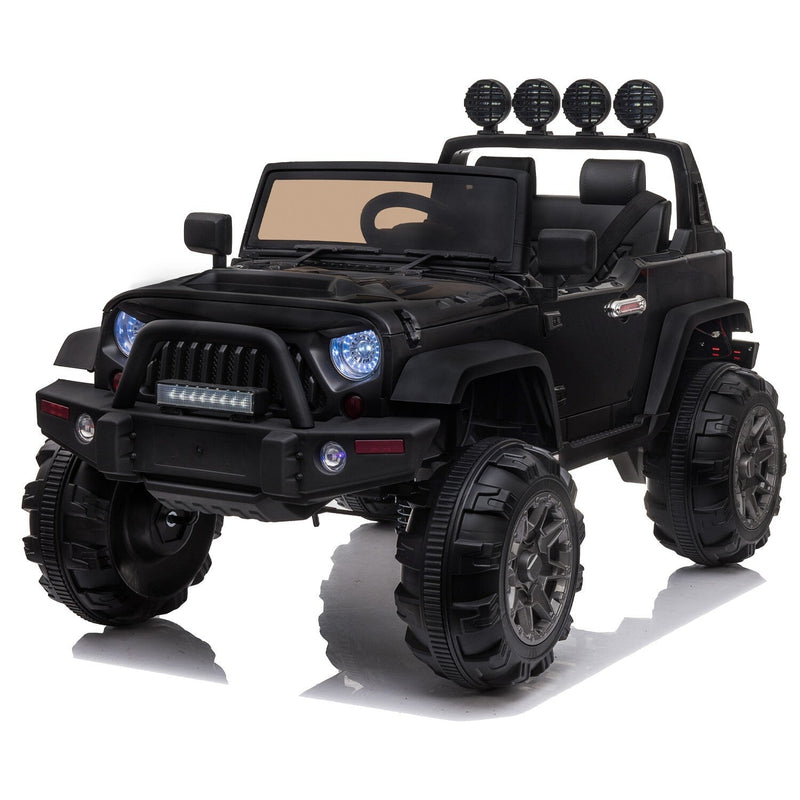 Load image into Gallery viewer, 12V Electric Ride-On Pickup Truck for Kids with 3 Speeds and Remote Control, Black
