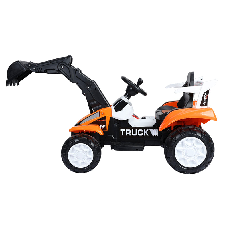 Load image into Gallery viewer, Battery-Powered Ride-On Excavator with Motorized Arm and Forward/Backward Movement
