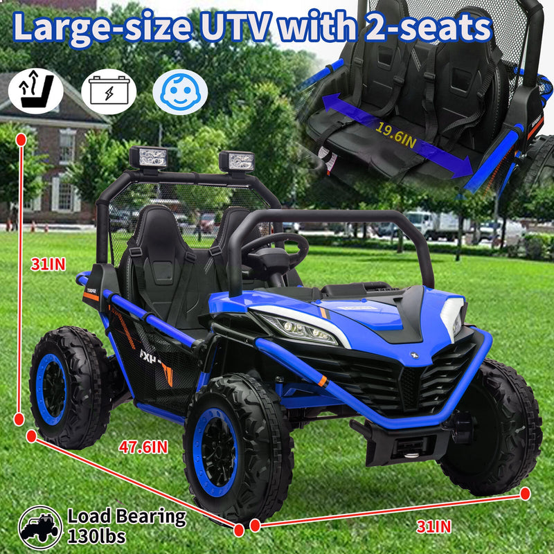 Load image into Gallery viewer, 24V Kids 2-Seater Electric Ride-On UTV Truck with 4WD and 320W Motor, Remote Control
