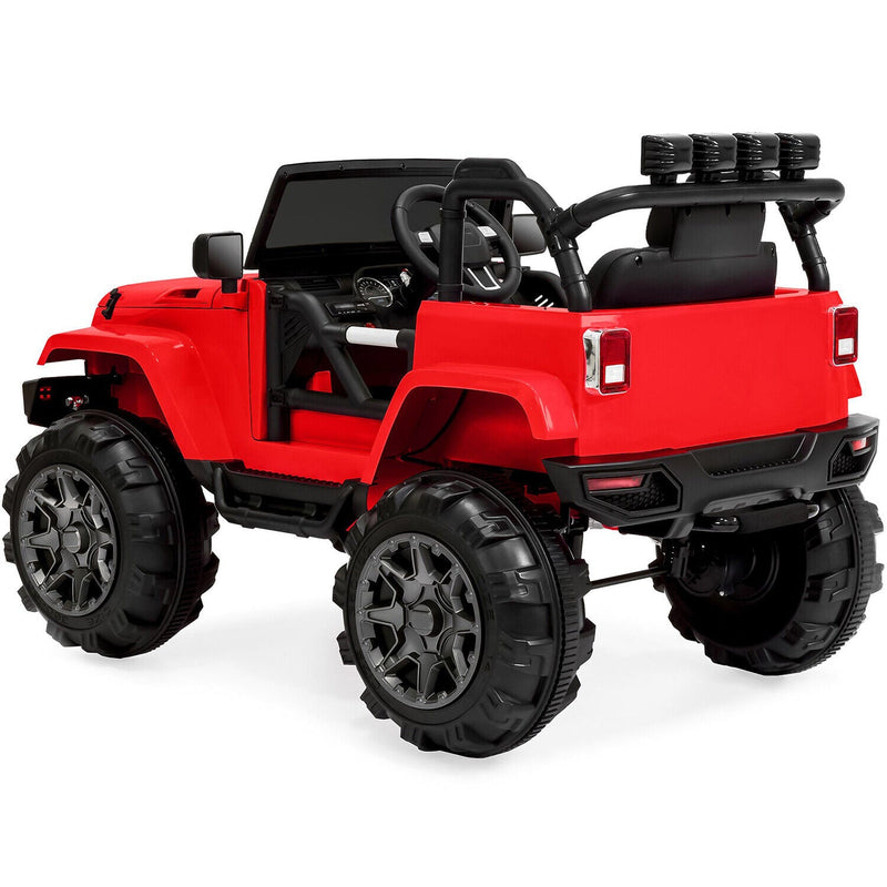 Load image into Gallery viewer, 3-Speed Ride-On Truck Toy with Remote Control and LED Lights for Kids, 12V Durable Design
