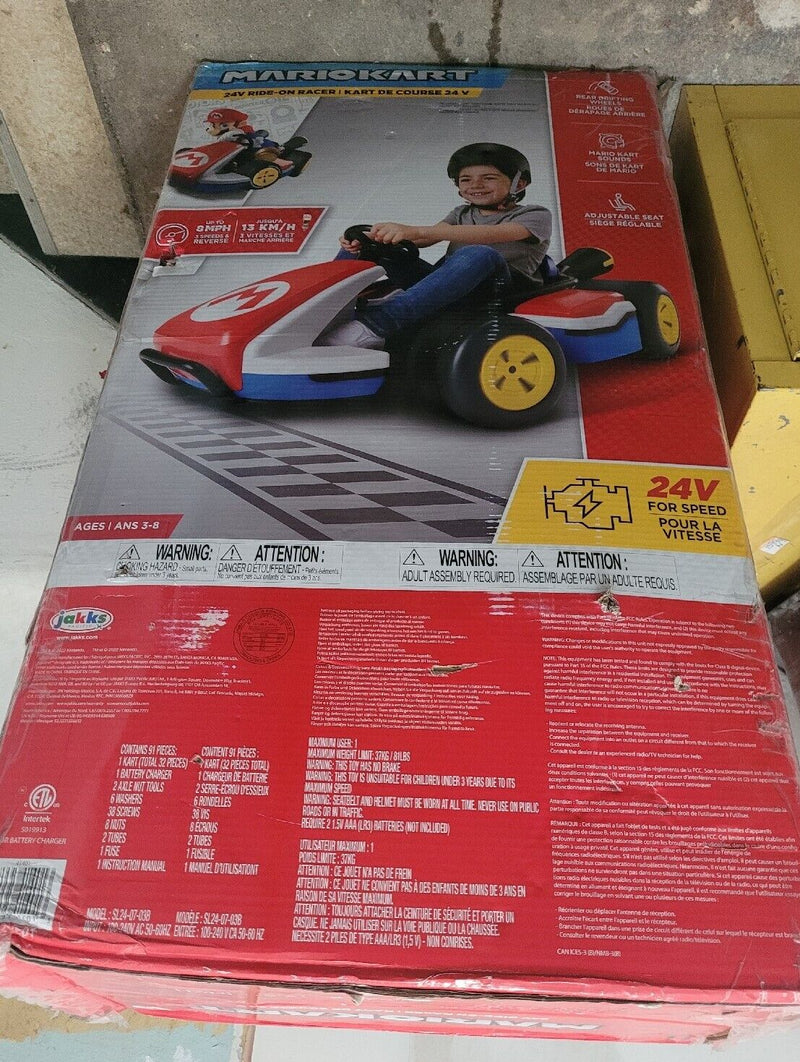 Load image into Gallery viewer, Nintendo Super Mario Kart 24V Battery Powered 3 Speed Ride-On Racer with a Top Speed of 8 MPH

