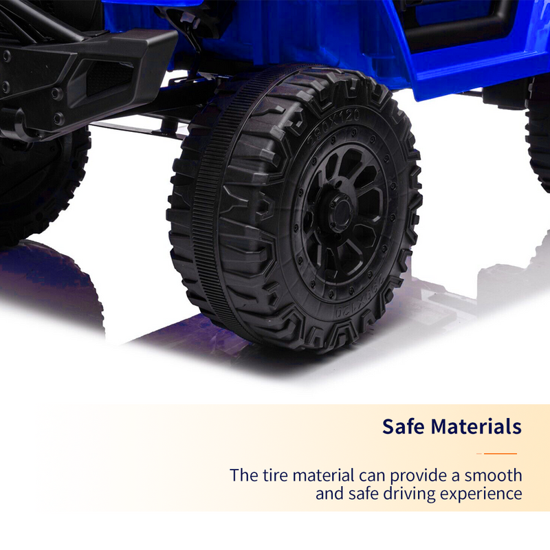 Load image into Gallery viewer, Blue Kids Electric Ride-On Car with Remote Control and MP3 Player
