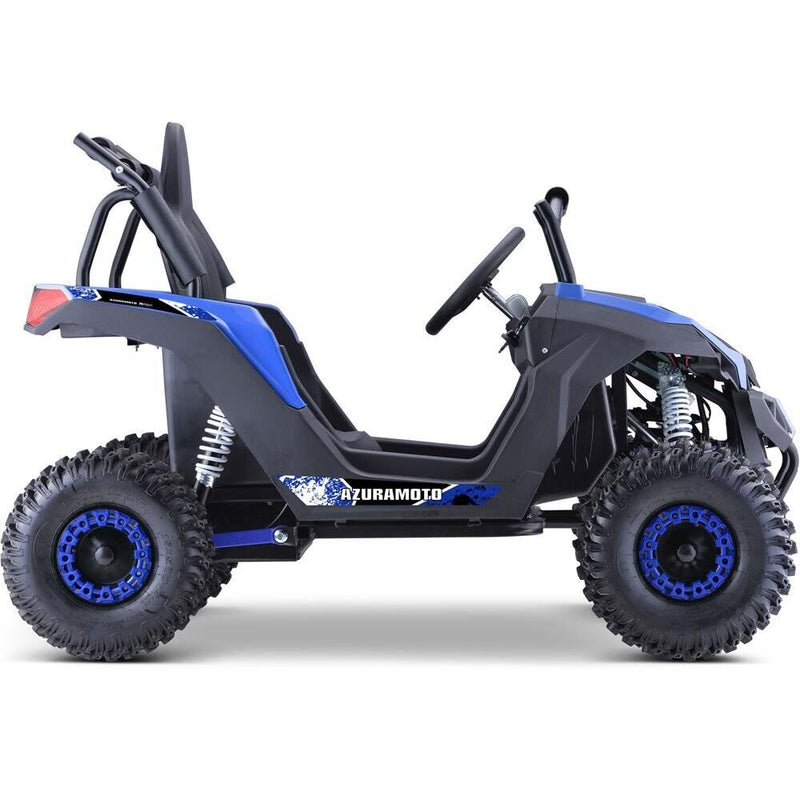 Load image into Gallery viewer, MotoTec Raider Children&#39;s UTV 48v 1200w Full Suspension Blue
