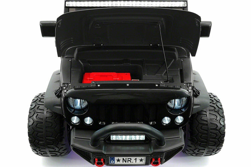 Load image into Gallery viewer, 24V DUAL SEAT CHILDREN&#39;S RIDE-ON VEHICLE JEEP CAR TOY WITH 2 HIGH-PERFORMANCE ENGINES, PNEUMATIC WHEELS, MUSIC PLAYER + REMOTE CONTROL
