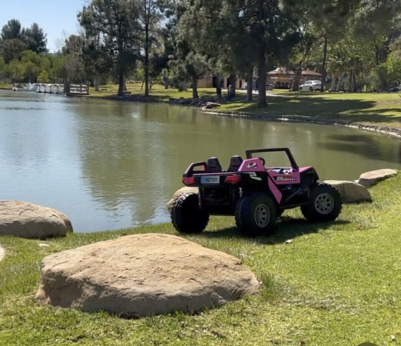 Load image into Gallery viewer, 24V Touchscreen Clash Ride On Pink Buggy UTV - Can Am Style - All Terrain Power Wheels
