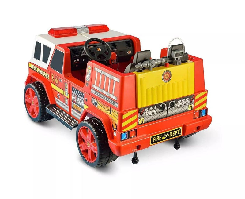 Load image into Gallery viewer, Kid Motorz 12V Fire Engine Double Seater Electric Ride-On Toy - Complimentary Delivery &amp; Refund
