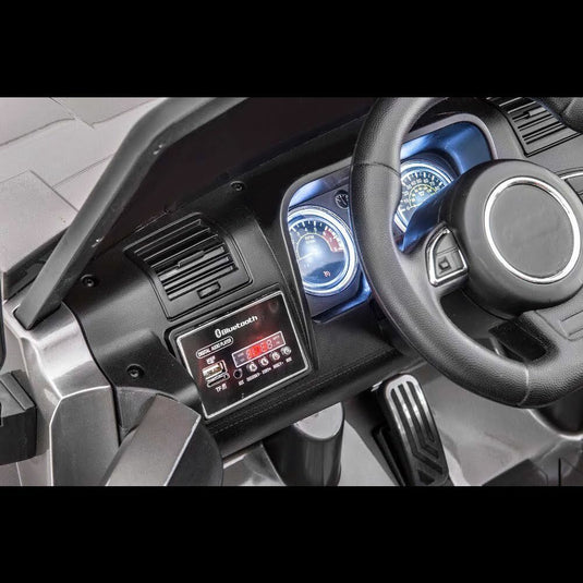 Electric Kids Ride On Car Truck with 4-Wheel Drive, Dual Seats, Pneumatic Tires, and Remote Control