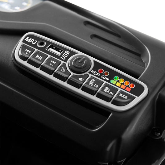 12V10AH Battery Kids Ride On Truck with Swing, Trailer, LED, MP3, and Bluetooth RC Features