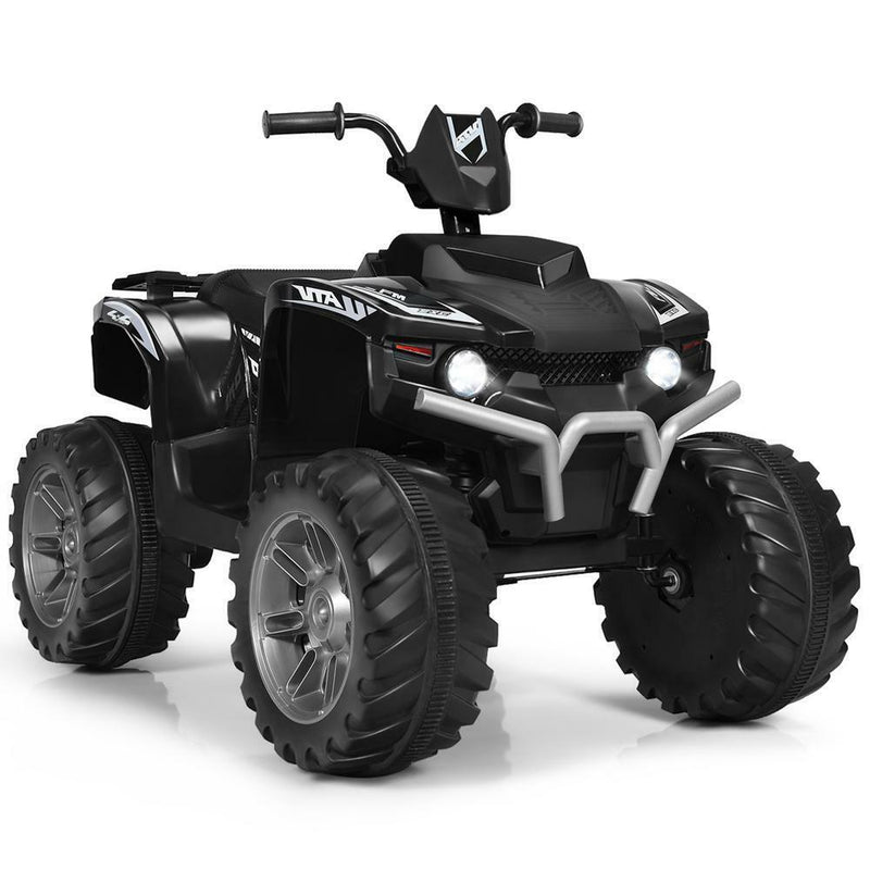 Load image into Gallery viewer, 12V Electric ATV Quad for Kids with Music, LED Lights, and Black Finish
