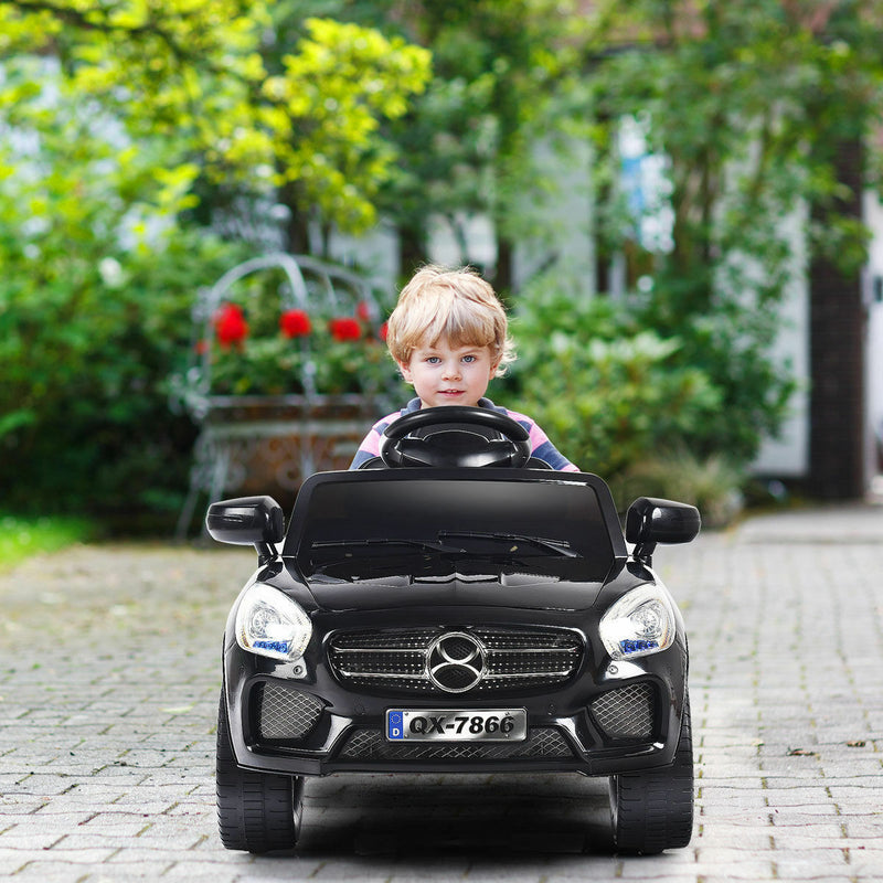 Load image into Gallery viewer, 6V Kids Ride On Car with RC Remote Control and LED Lights - Black
