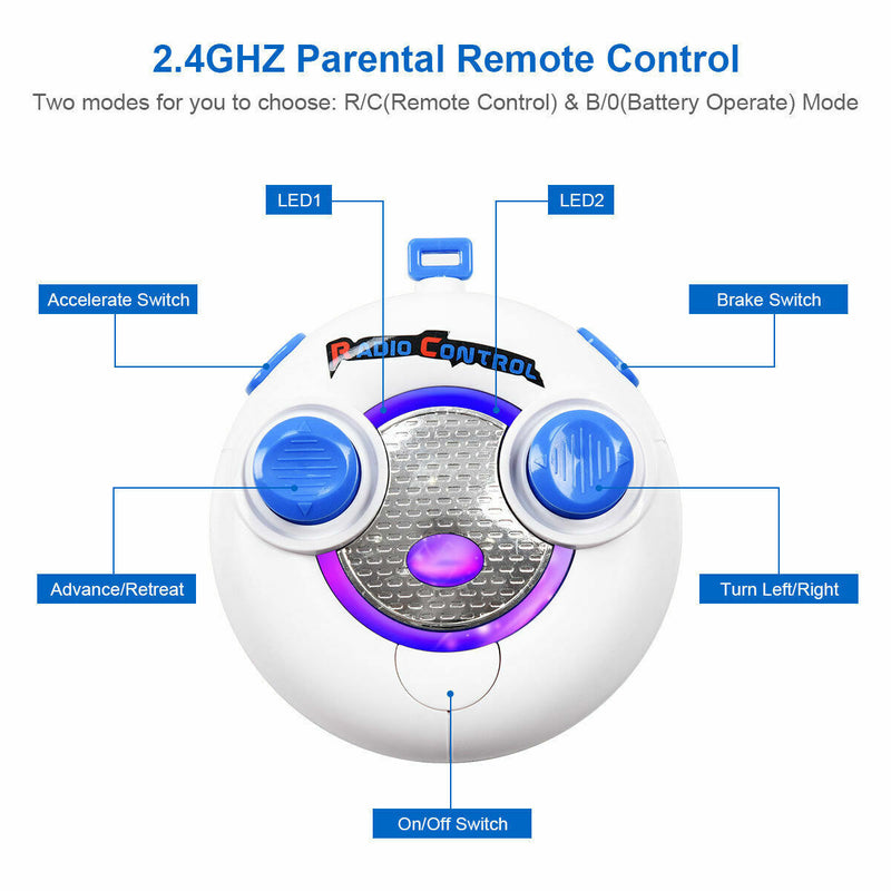 Load image into Gallery viewer, 6V Kids Ride On Car with RC Remote Control and LED Lights - Black
