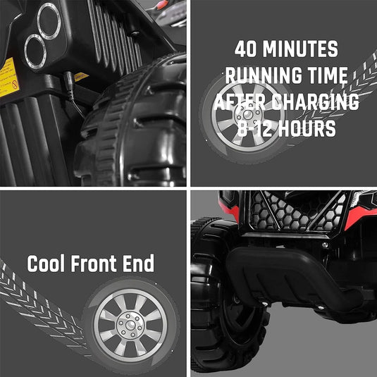 25W Electric ATV for Toddlers with Wireless Music and 6V Battery Power