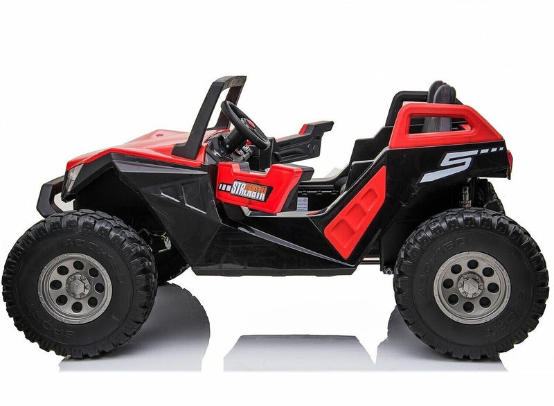Load image into Gallery viewer, Red 24V Kids Ride-On Car 4×4 UTV Buggy with Remote Control and Bluetooth Connectivity
