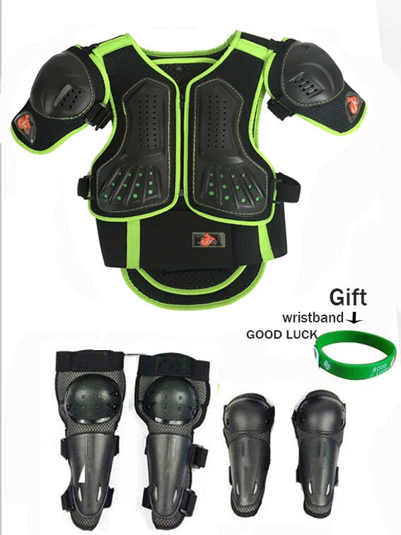 Load image into Gallery viewer, Kids Motocross Body Armor Back Protector Ride-On Horse Toy for Ages 4-15 Years
