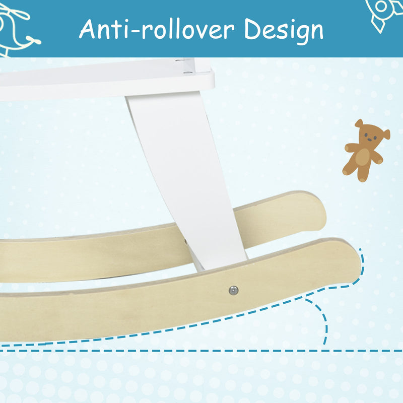 Load image into Gallery viewer, Wooden Rocking Horse Ride-On Toy with Safety Class for Toddlers 1-3 Years
