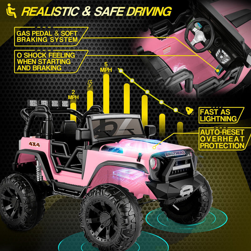 Load image into Gallery viewer, Electric 2 Seater Kids Ride On Truck with Remote Control and Powerful 200W Motors - 3 Speed Options and Long-Lasting Battery
