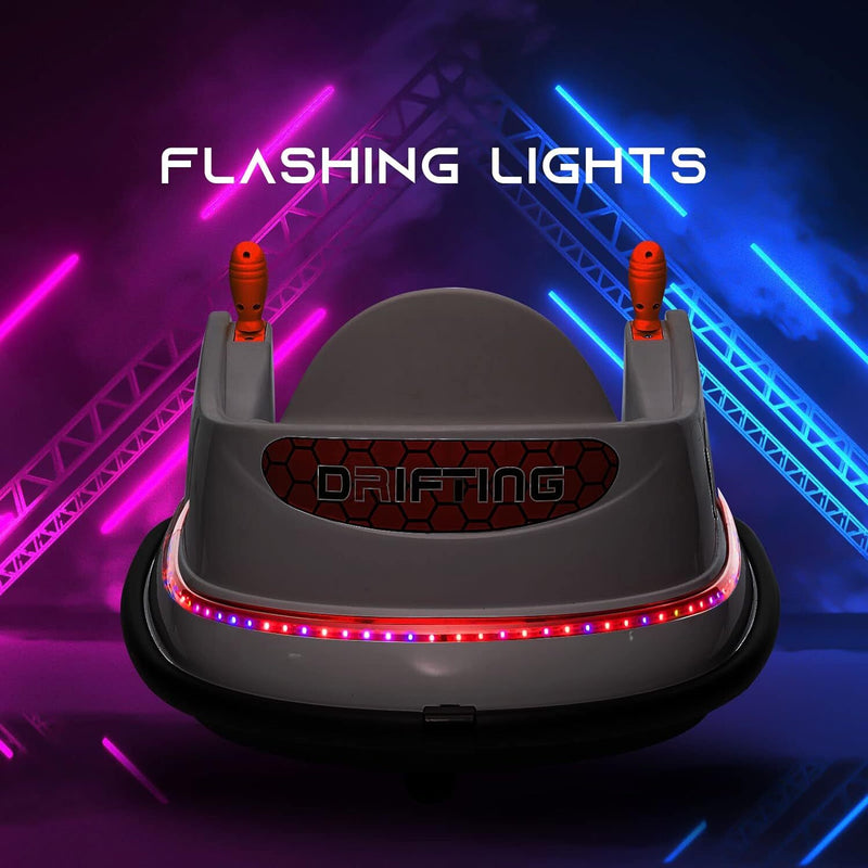 Load image into Gallery viewer, 6V Kids Ride-On Bumper Car with Remote Control, 360° Spin and Flashing Lights for Toddlers
