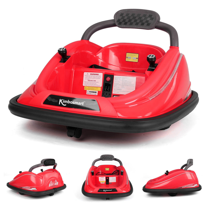 Load image into Gallery viewer, Kimbosmart Electric Bumper Car for Kids - Remote Controlled 360° Spin Ride-On
