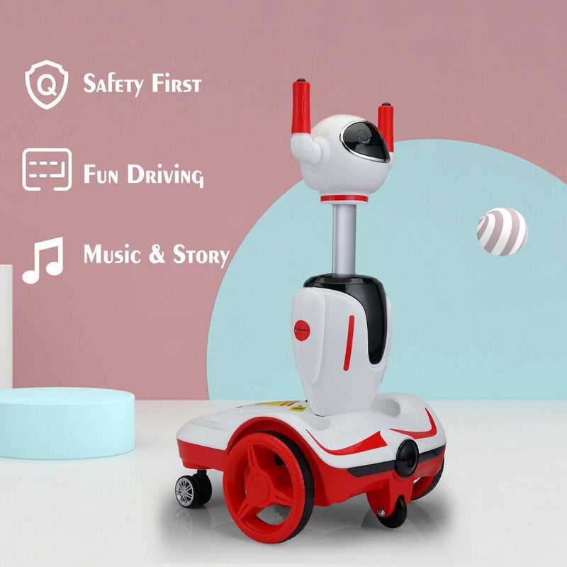 Load image into Gallery viewer, TOBBI 3-in-1 Electric Ride On Car for Toddlers - Remote Control Robot Buggy Toy Gift for Kids
