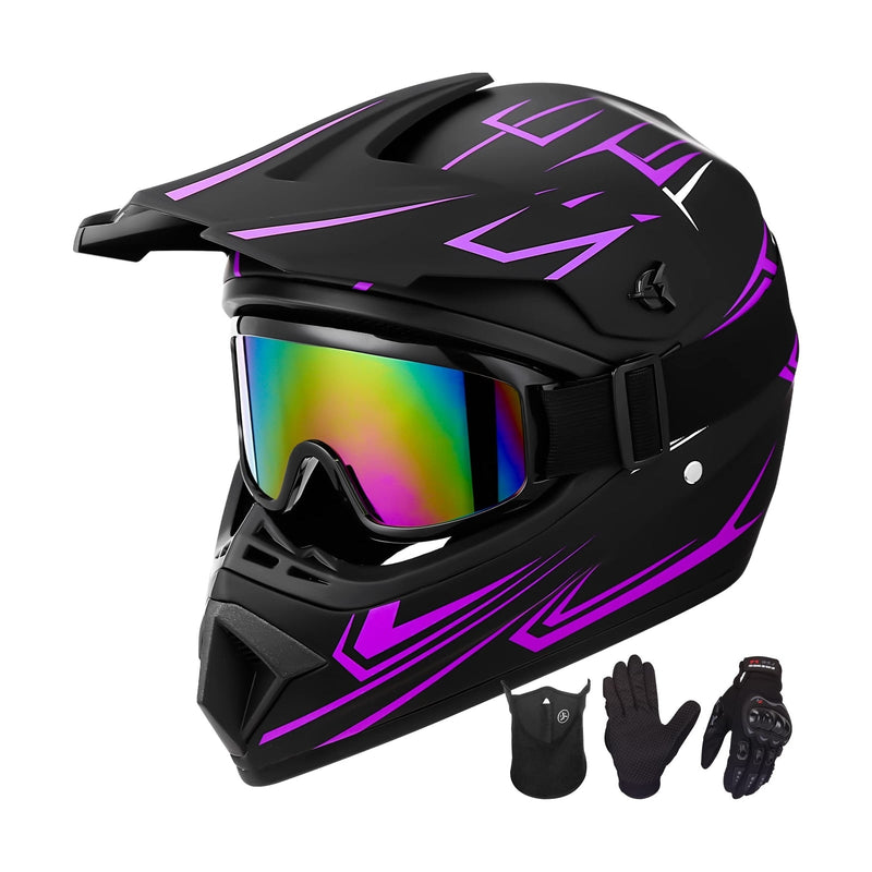 Load image into Gallery viewer, Youth Kids Motocross Helmet for Motorcycle Dirt Bike Off-Road Mountain BMX Riding

