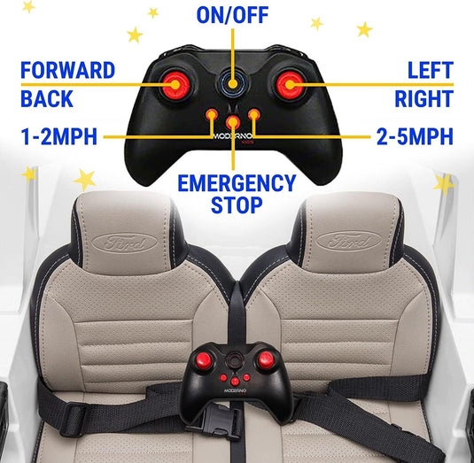 2023 Ford F450 24v 2 Seater Children's Electric Ride-On Truck with Interchangeable Battery