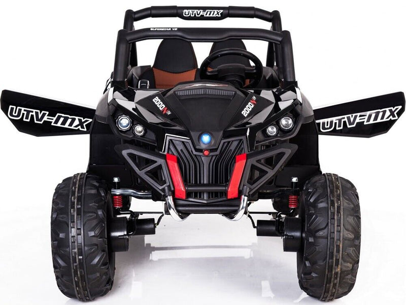 Load image into Gallery viewer, 12v Black Mini Moto UTV 4x4 with Remote Control (2.4ghz RC)
