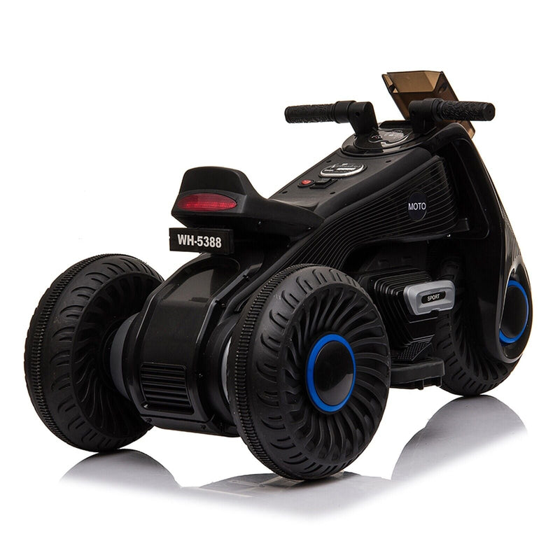 Load image into Gallery viewer, Black 3-Wheel Double Drive Electric Motorcycle for Kids
