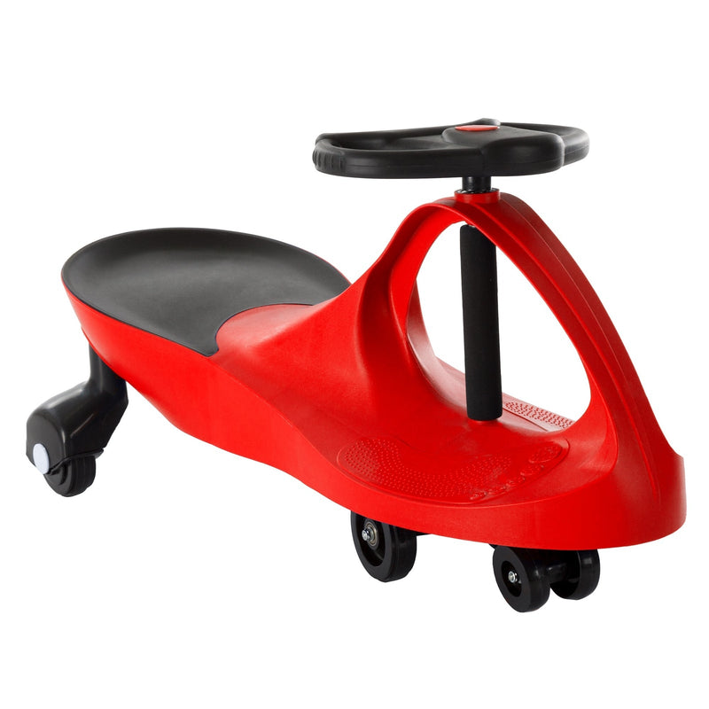 Load image into Gallery viewer, Red and Black Wiggle Ride-On Car Toy – Battery and Pedal Free, New with Damaged Box
