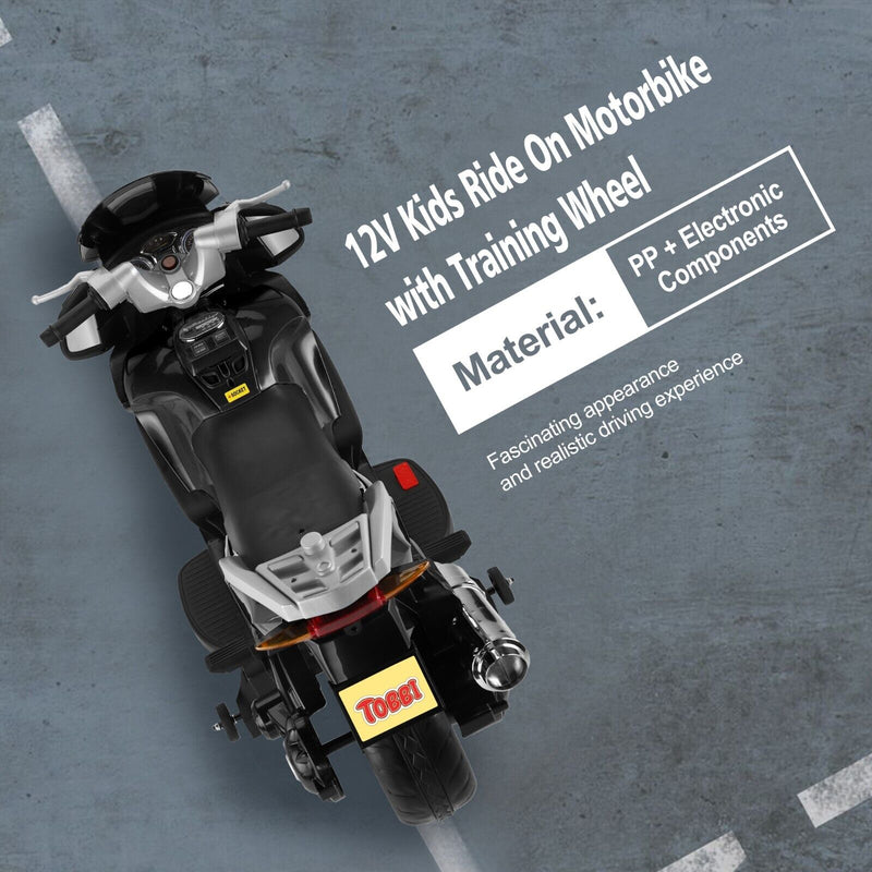Load image into Gallery viewer, TOBBI 12V Electric Kids Dirt Bike with Training Wheels - Ride On Motorbike for Young Riders
